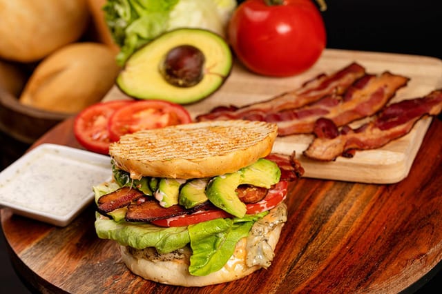 Roasted Chicken Club with Avocado Panini.